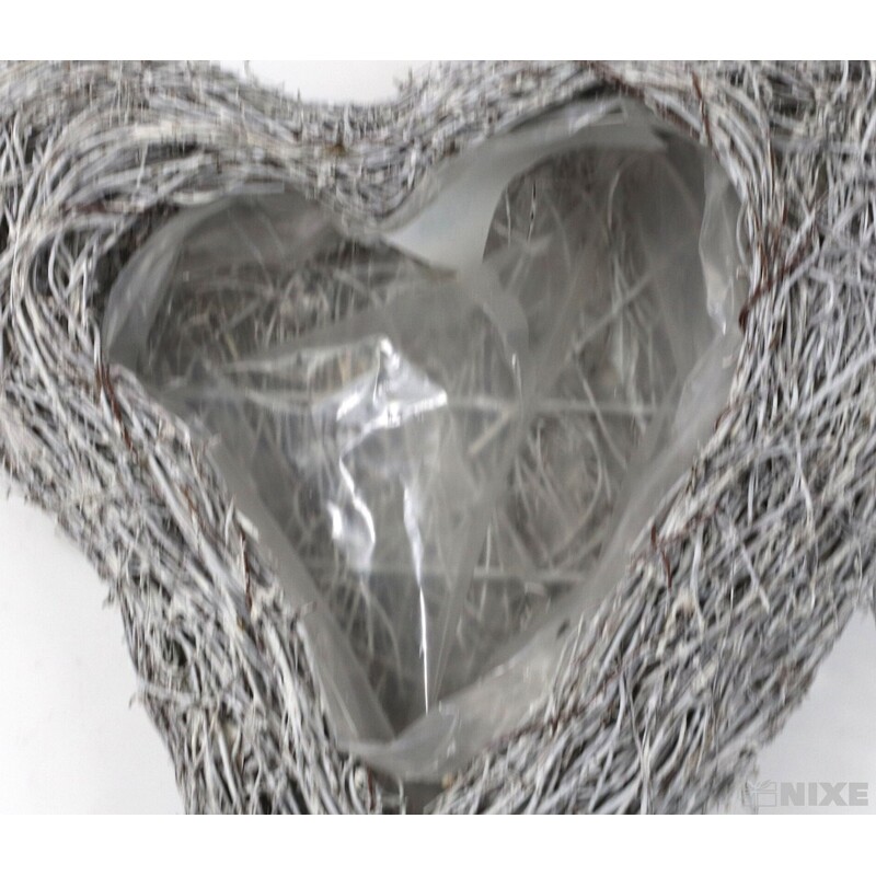 OBAL SRDCE 21x25x3cm*BÍLÁ