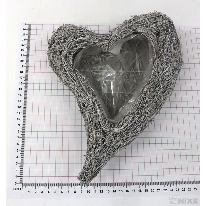 OBAL SRDCE 21x25x3cm*BÍLÁ