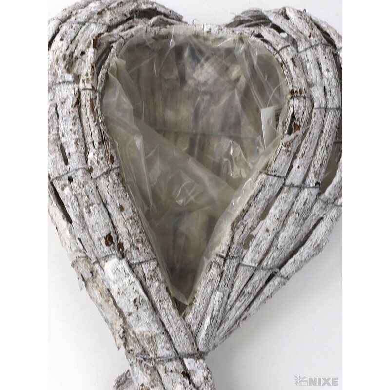 OBAL SRDCE 31x22x6cm*BÍLÁ V+