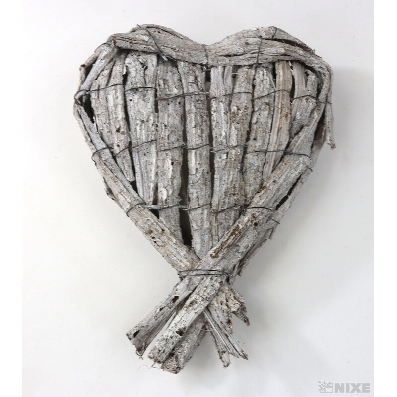 OBAL SRDCE 31x22x6cm*BÍLÁ V+