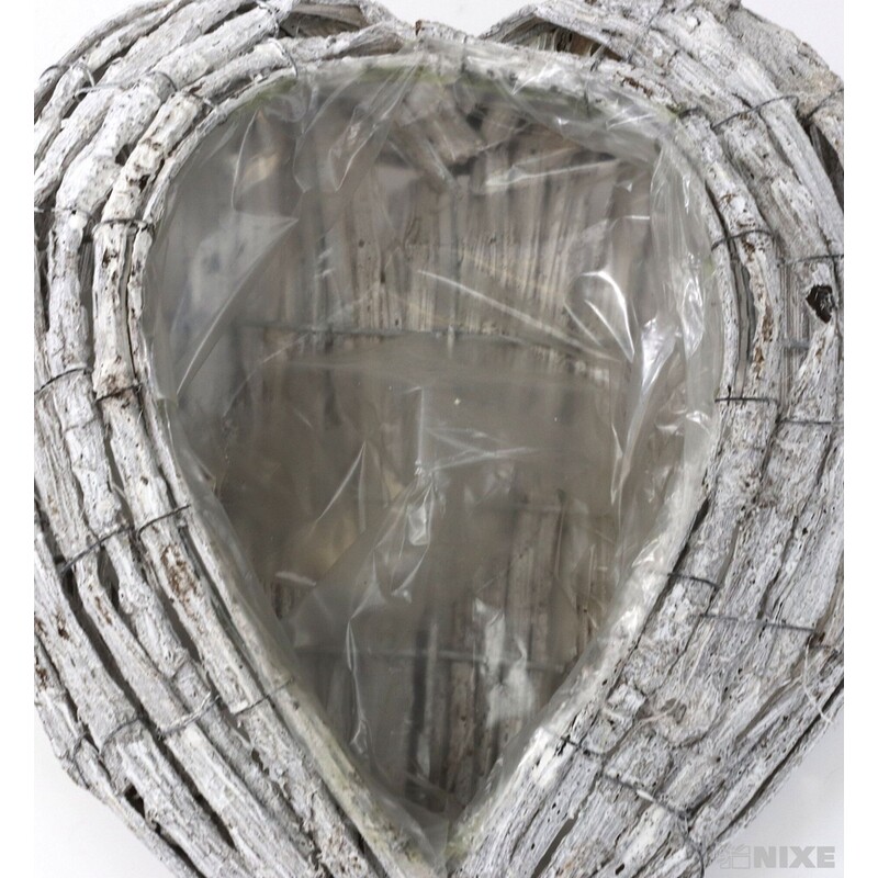 OBAL SRDCE 36x27x9cm*BÍLÁ