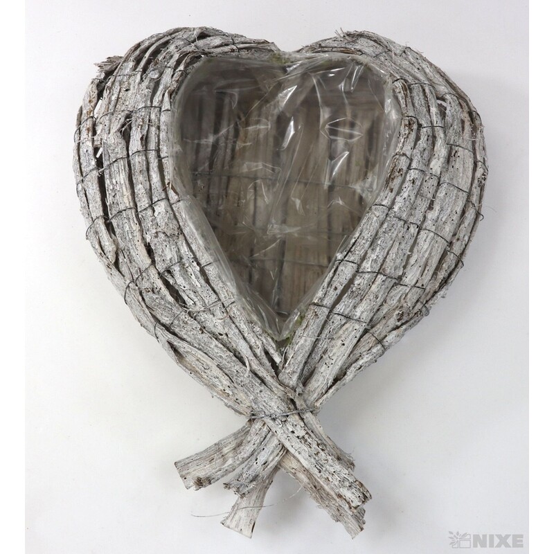 OBAL SRDCE 44x34x8cm*BÍLÁ