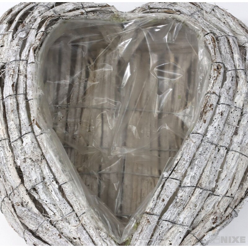 OBAL SRDCE 44x34x8cm*BÍLÁ