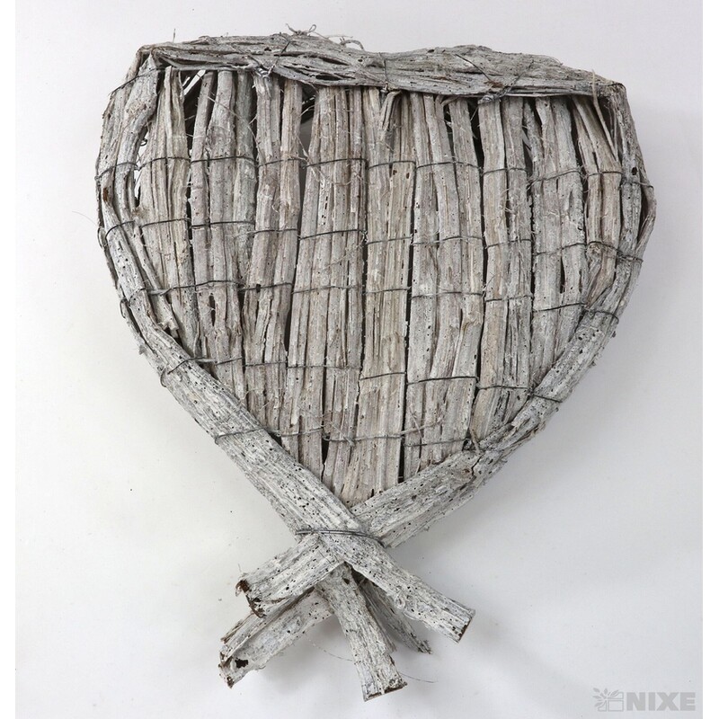 OBAL SRDCE 44x34x8cm*BÍLÁ