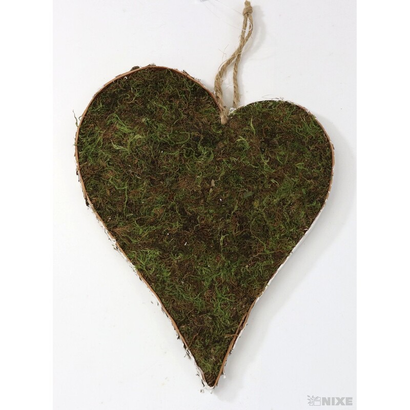 ZÁVĚS SRDCE 25x21x1,5cm*BÍLÁ