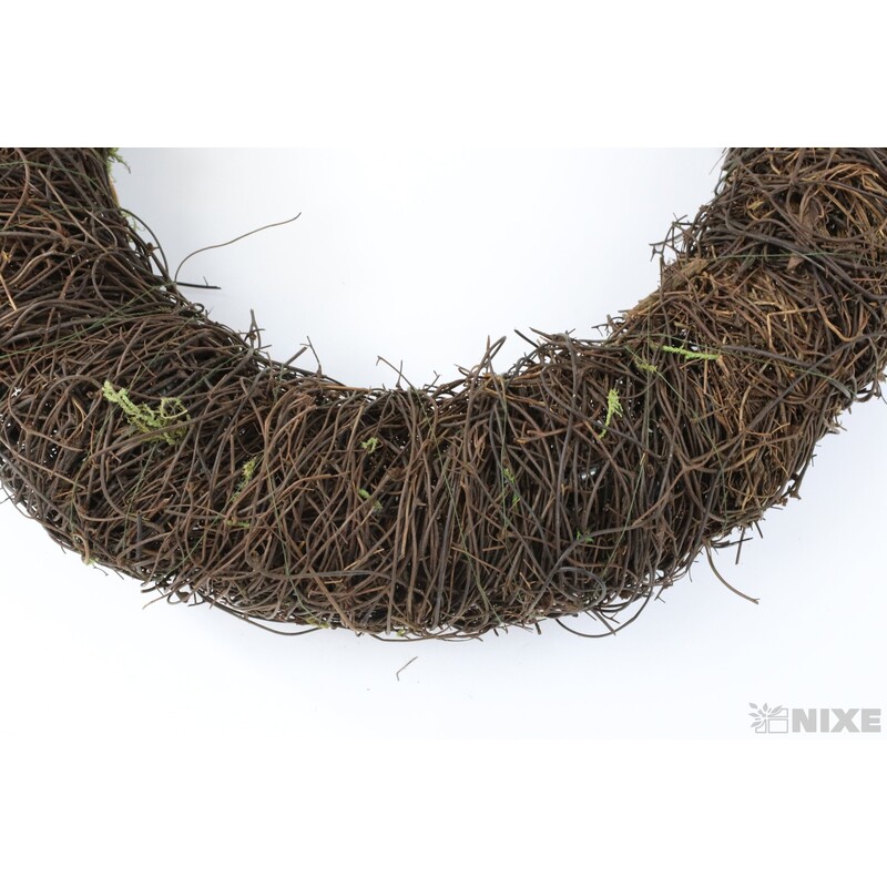 VĚNEC RÉVA 28cm*ZELENÁ+HNĚDÁ