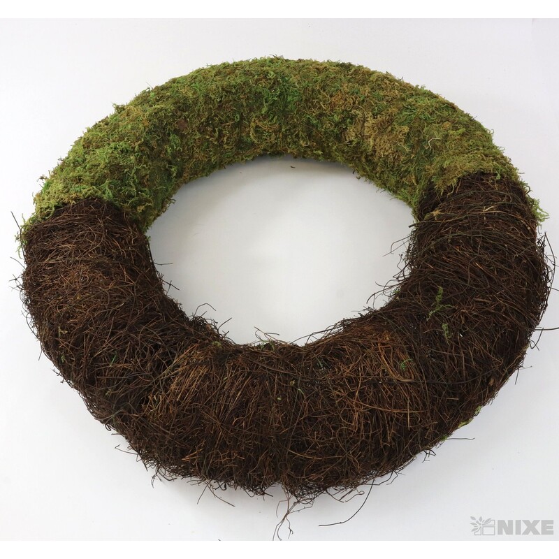 VĚNEC RÉVA 50cm*ZELENÁ+HNĚDÁ