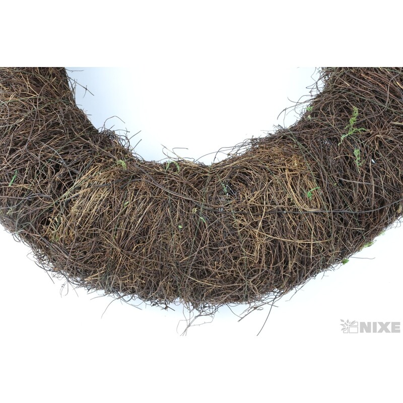 VĚNEC RÉVA 50cm*ZELENÁ+HNĚDÁ