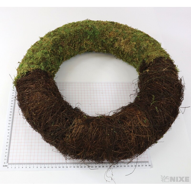 VĚNEC RÉVA 50cm*ZELENÁ+HNĚDÁ