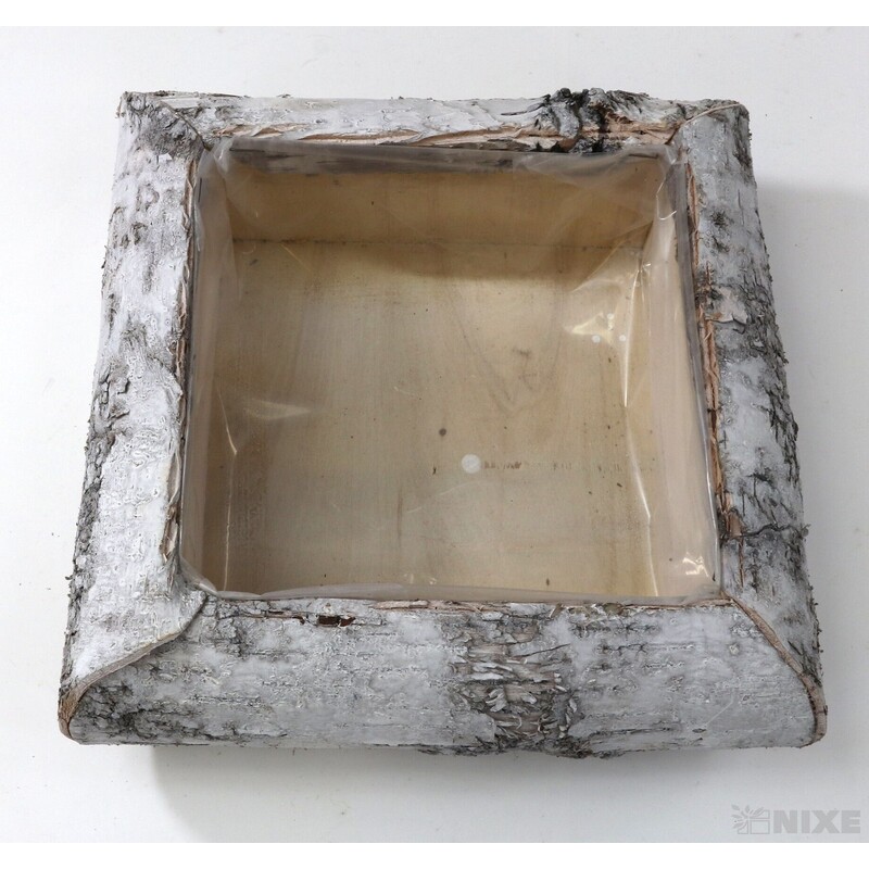 OBAL KŮRA 23x23x7cm*BÍLÁ