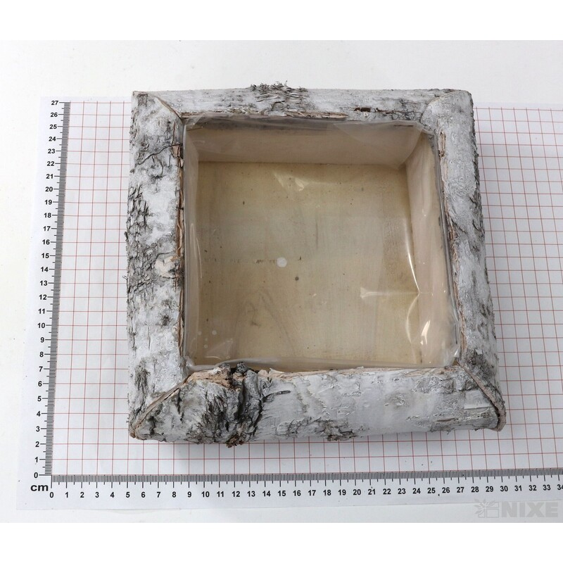 OBAL KŮRA 23x23x7cm*BÍLÁ