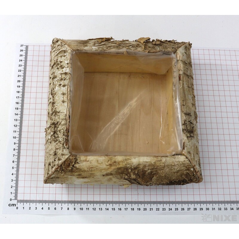 OBAL KŮRA 23x23x7cm*PŘÍRODNÍ