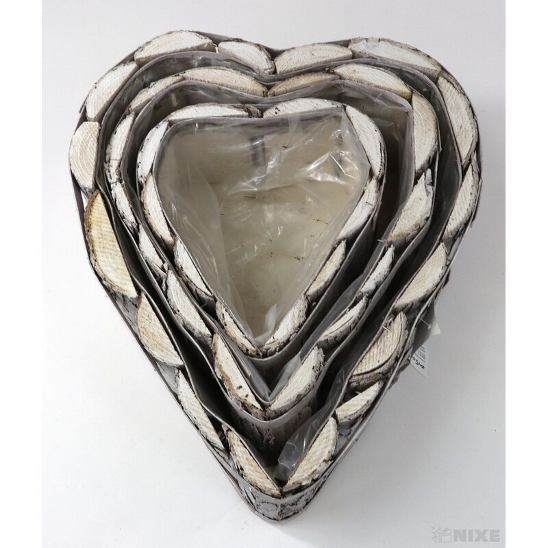 OBAL SRDCE KŮRA 36x28x10cm 28x24x10 22x18x9*PŘÍRODNÍ