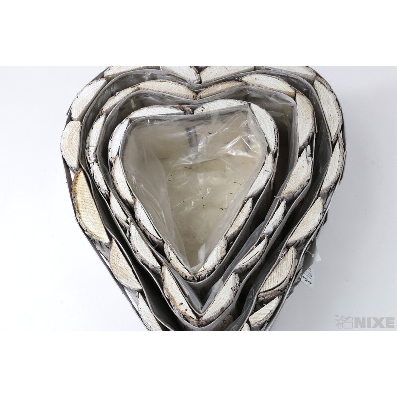 OBAL SRDCE KŮRA 36x28x10cm 28x24x10 22x18x9*PŘÍRODNÍ