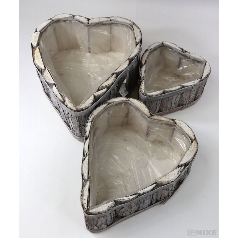 OBAL SRDCE KŮRA 36x28x10cm 28x24x10 22x18x9*PŘÍRODNÍ