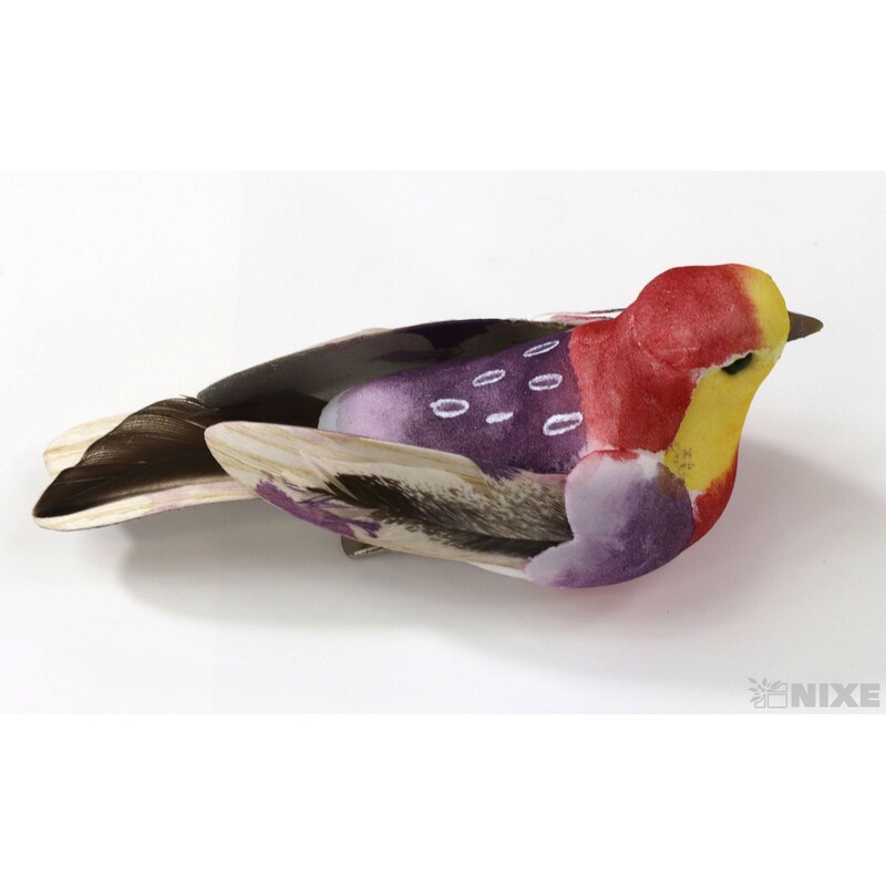 PTÁČEK  KLIPS 8cm 12ks*MIX BAREV