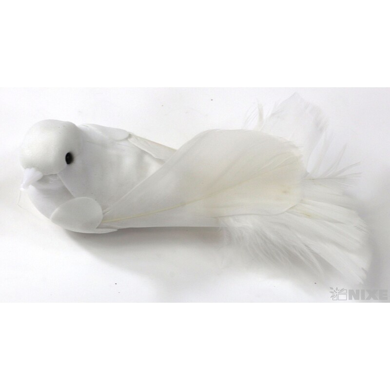 PTÁČEK  KLIPS 13cm 12ks*BÍLÁ