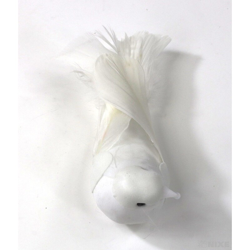 PTÁČEK  KLIPS 13cm 12ks*BÍLÁ