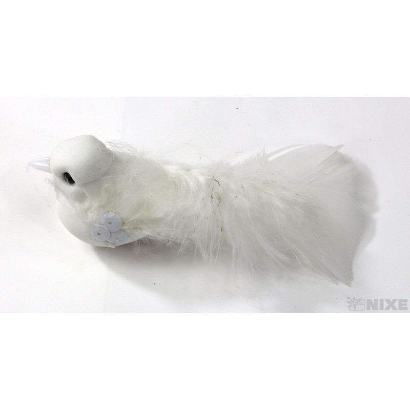 PTÁČEK  KLIPS 10cm 12ks*BÍLÁ