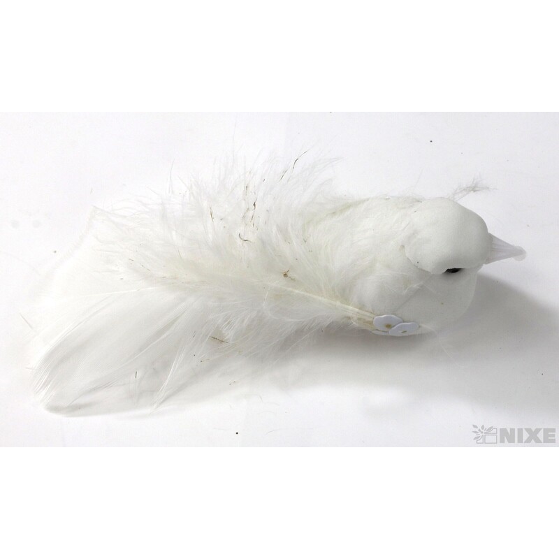 PTÁČEK  KLIPS 10cm 12ks*BÍLÁ