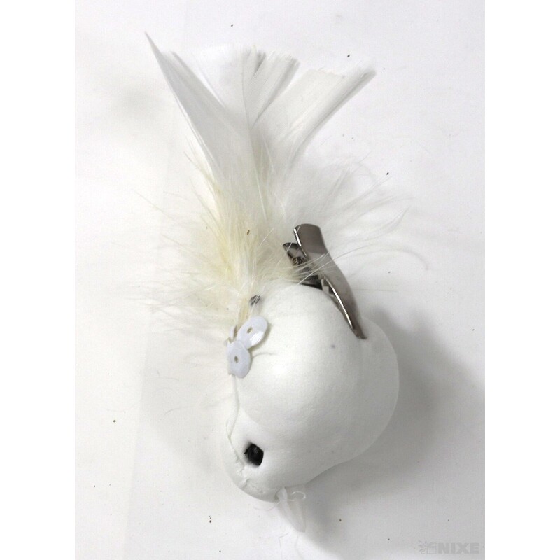 PTÁČEK  KLIPS 10cm 12ks*BÍLÁ