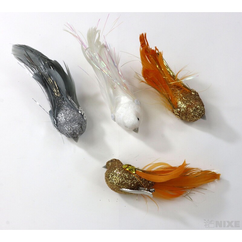 PTÁČEK  KLIPS 13cm 12ks*MIX BAREV