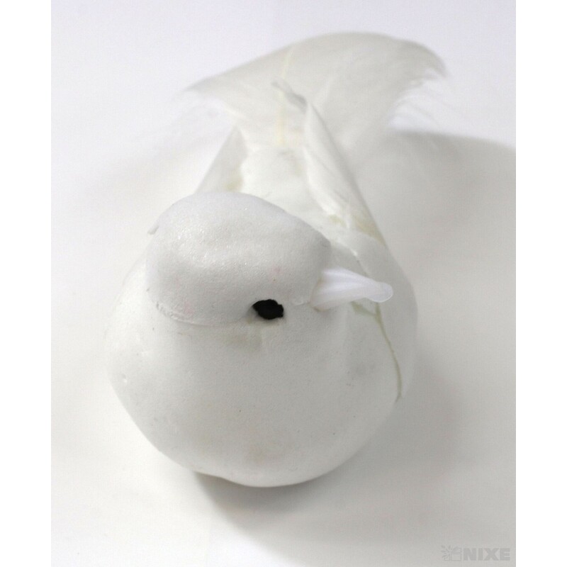 PTÁČEK  KLIPS 14cm 12ks*BÍLÁ