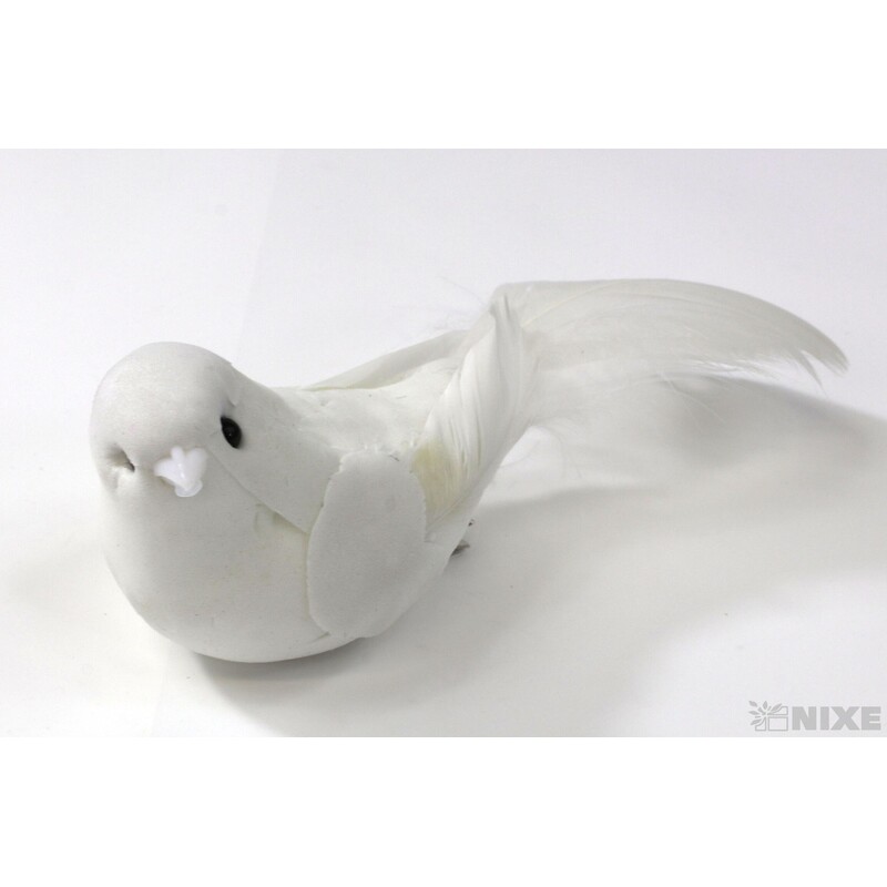 PTÁČEK  KLIPS 14cm 12ks*BÍLÁ