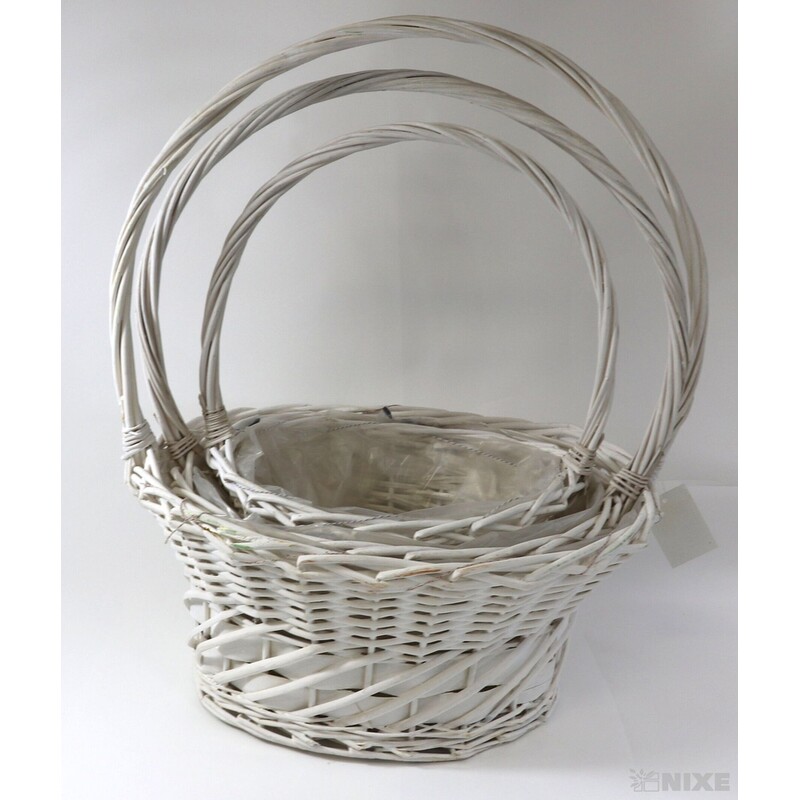 KOŠ PROUTĚNÝ 36x28x18cm 31x23x17 18x24x14*Mix BAREV