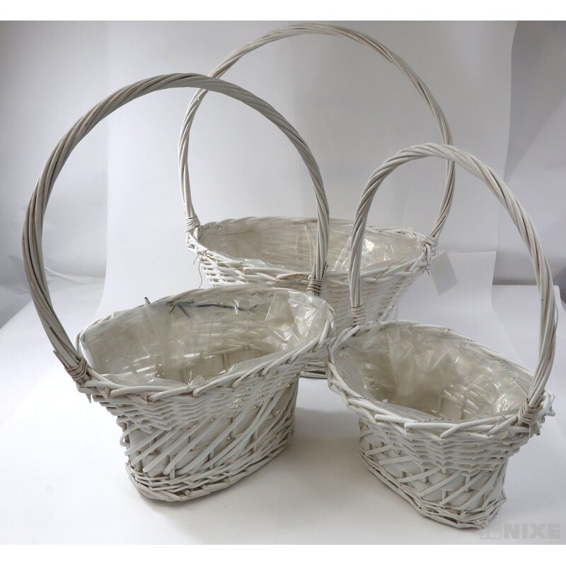 KOŠ PROUTĚNÝ 36x28x18cm 31x23x17 18x24x14*Mix BAREV