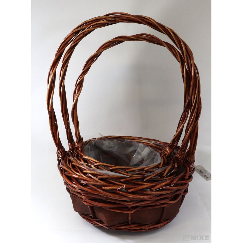 KOŠ PROUTĚNÝ 35x14cm 25x12 20x11*BÍLÁ