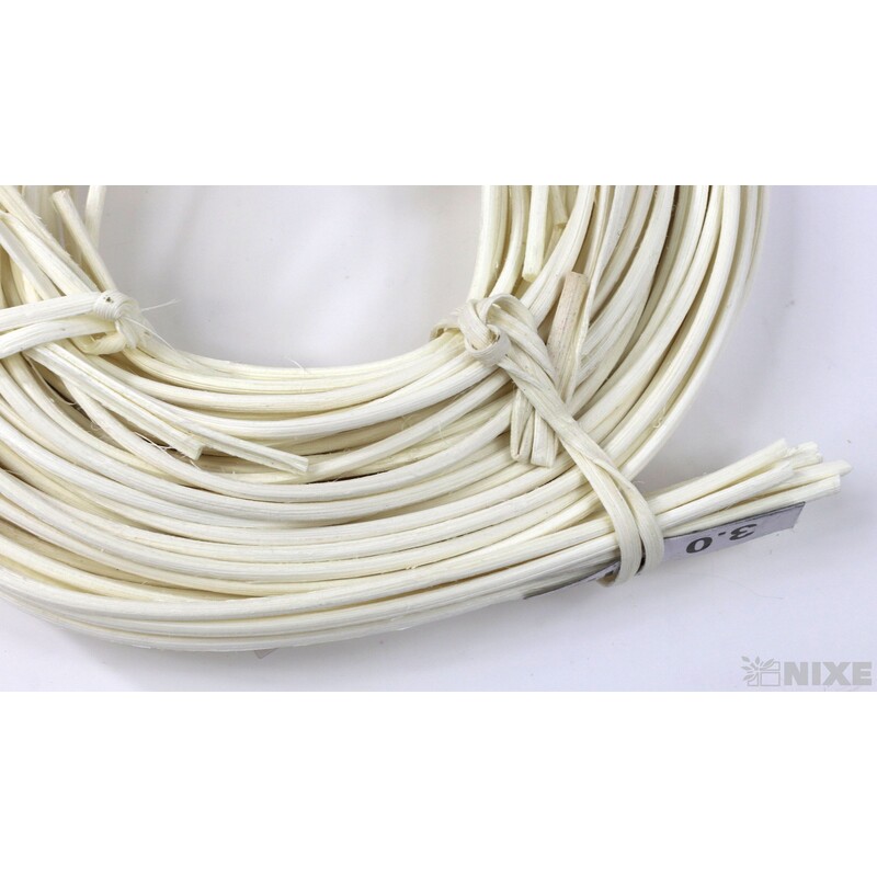 RATTAN MONDOL. 3mm*BÍLÁ