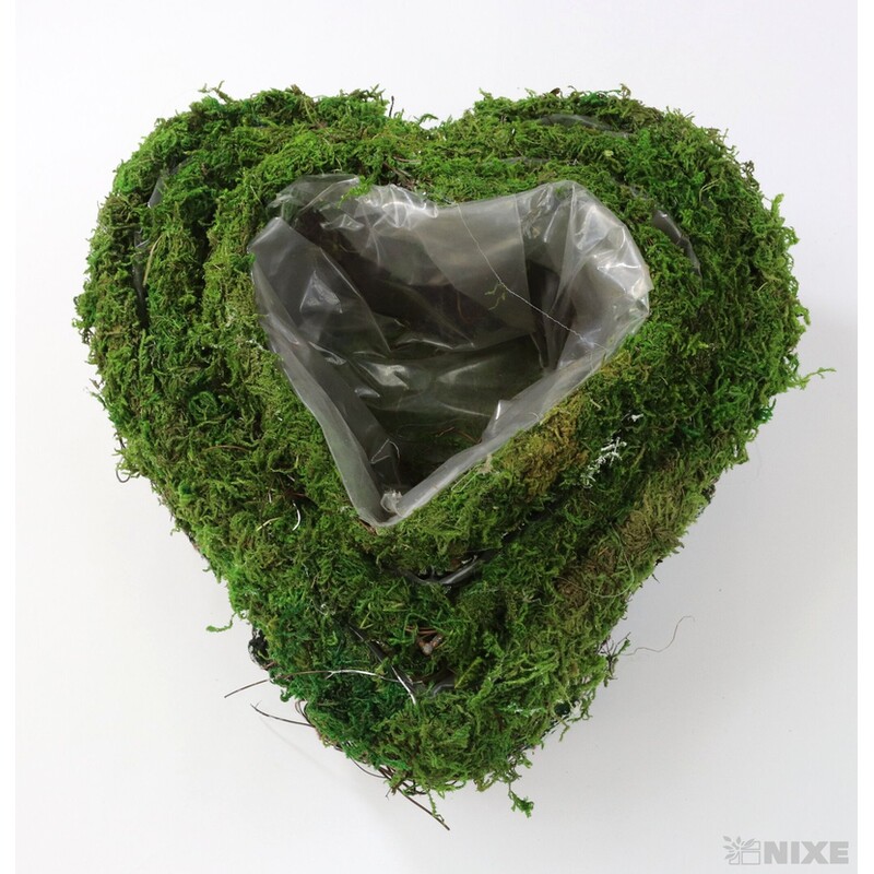 SRDCE MECH 25x24x12cm 17x17x8 13x13x7*ZELENÁ+HNĚDÁ