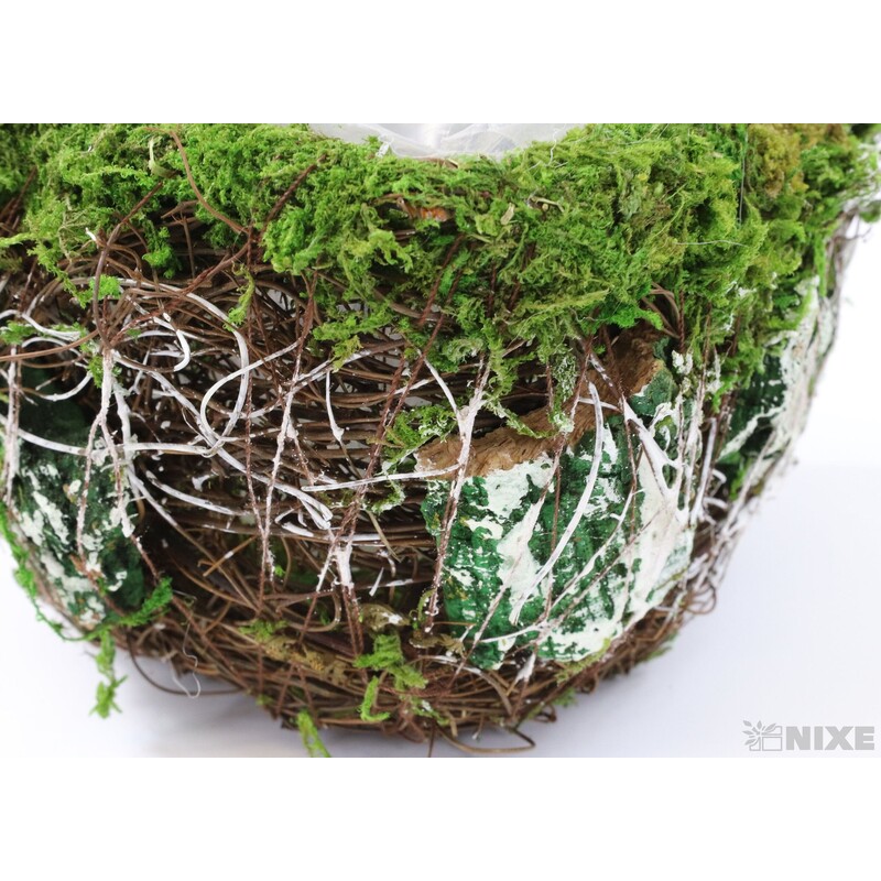 SRDCE MECH 25x24x12cm 17x17x8 13x13x7*ZELENÁ+HNĚDÁ