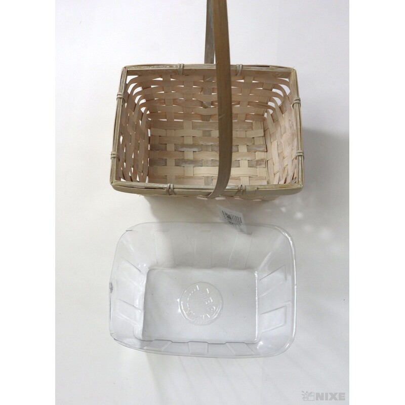 KOŠ RATTAN 18x09x29cm*PŘÍRODNÍ