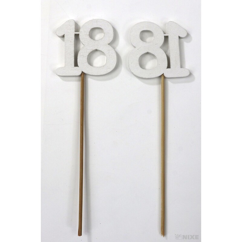 ZÁPICH ČÍSLO 18 12ks 5x19cm*BÍLÁ