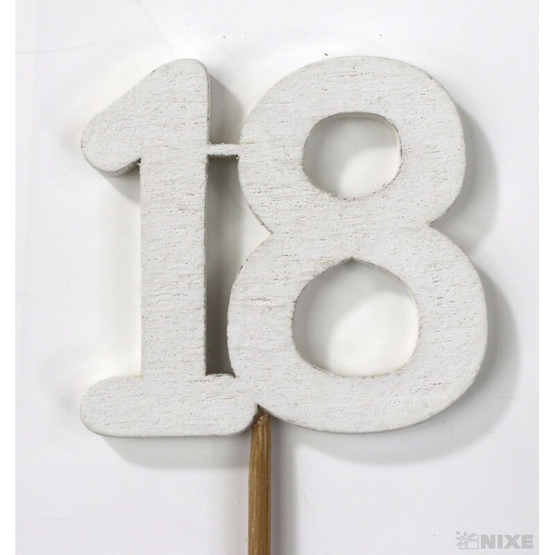 ZÁPICH ČÍSLO 18 12ks 5x19cm*BÍLÁ