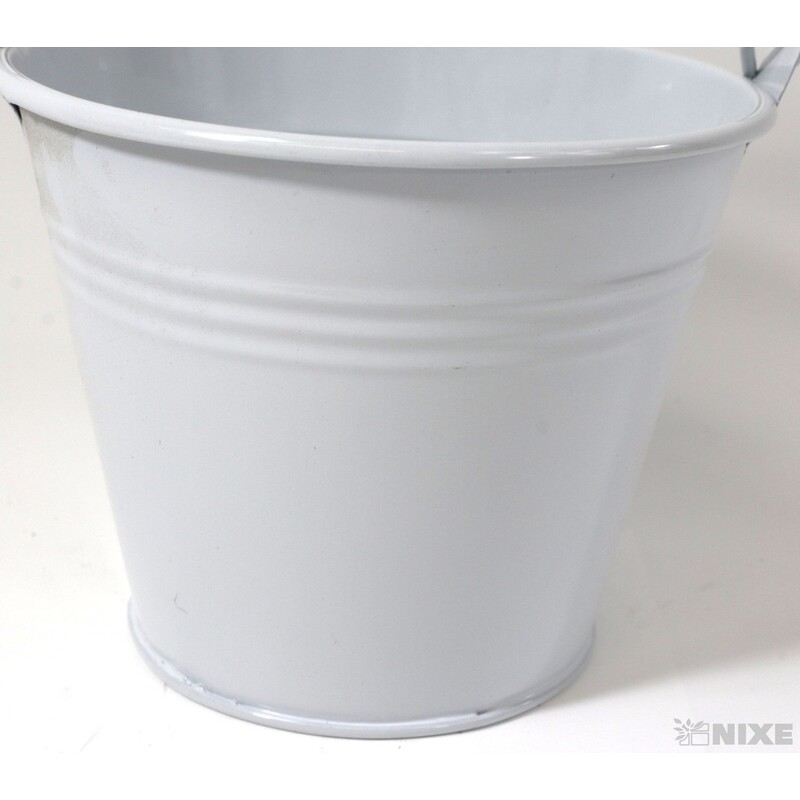 PLECHOVÝ KBELÍK 11x9cm*BÍLÁ