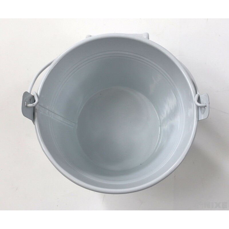 PLECHOVÝ KBELÍK 11x9cm*BÍLÁ