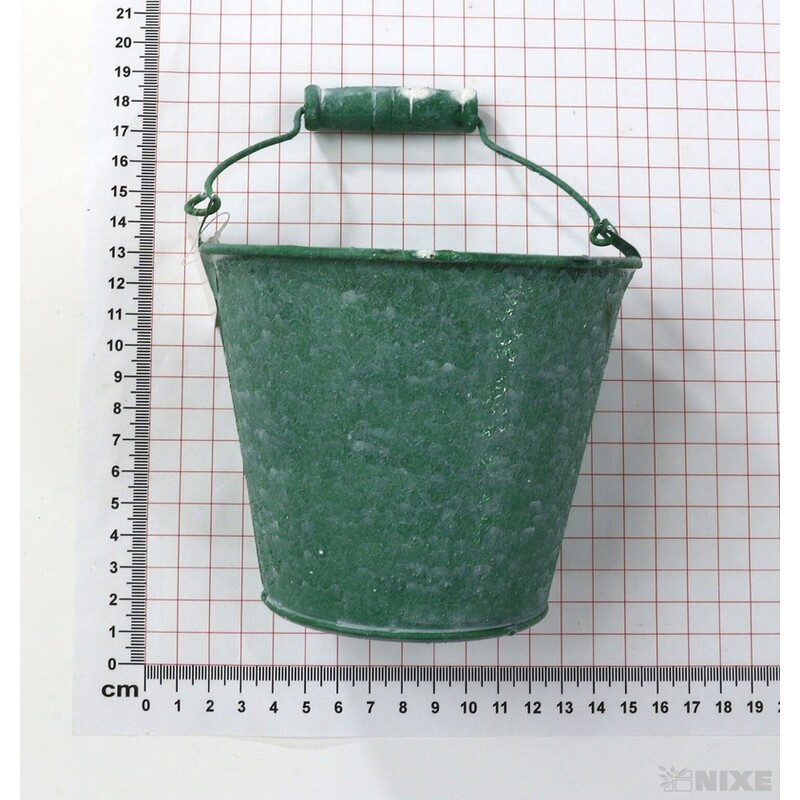 PLECHOVÝ KBELÍK 11x10cm*ZELENÁ