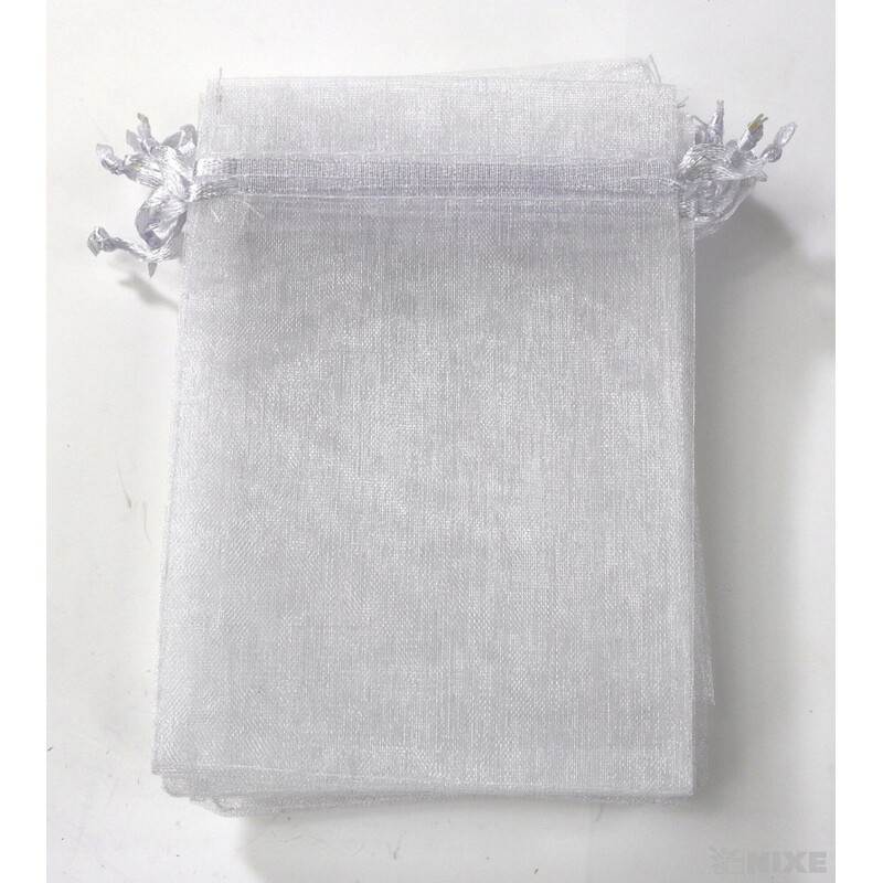 SÁČEK ORGANZA 08x12cm*BÍLÁ