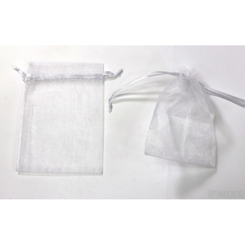 SÁČEK ORGANZA 08x12cm*BÍLÁ
