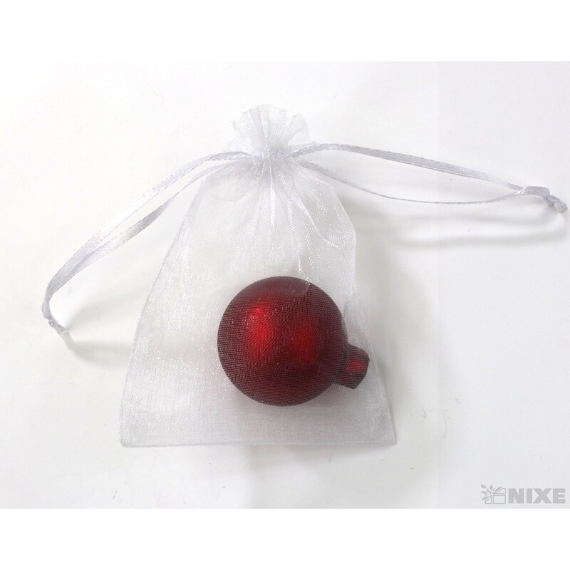 SÁČEK ORGANZA 08x12cm*BÍLÁ