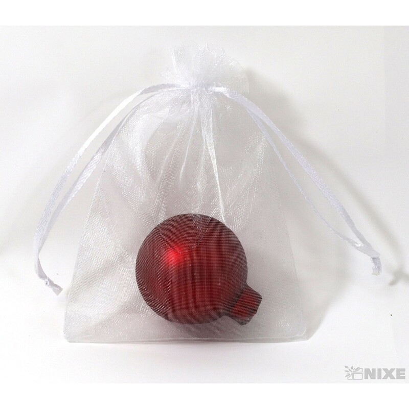 SÁČEK ORGANZA 08x12cm*BÍLÁ