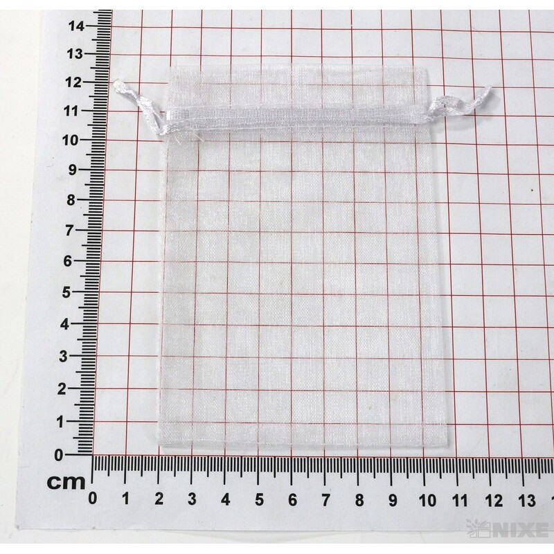 SÁČEK ORGANZA 08x12cm*BÍLÁ