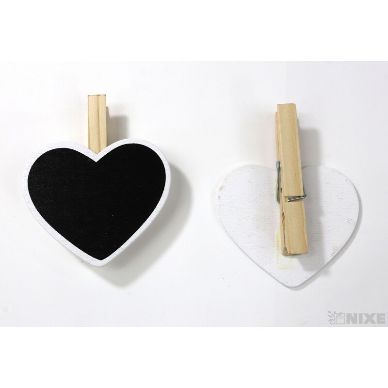 KOLÍČEK TABULE 6,5x7cm 4ks*ČERNÁ