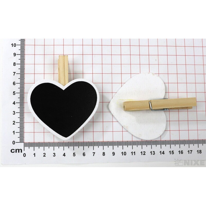 KOLÍČEK TABULE 6,5x7cm 4ks*ČERNÁ