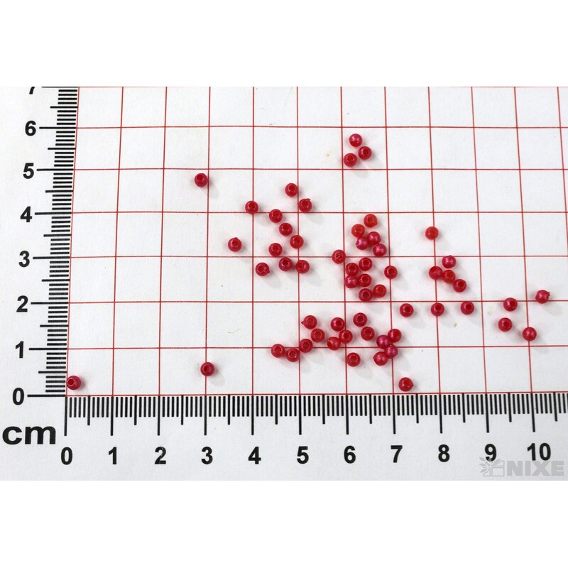 KORÁLKY 3mm 50g*MALINOVÁ
