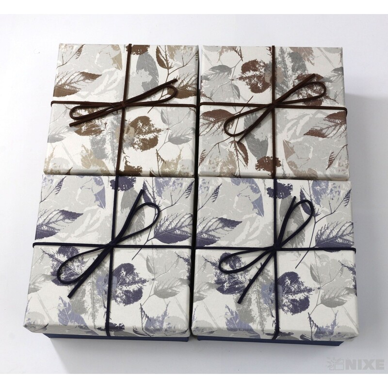 KRABICE 4ks 13x08x13cm*MIX BAREV