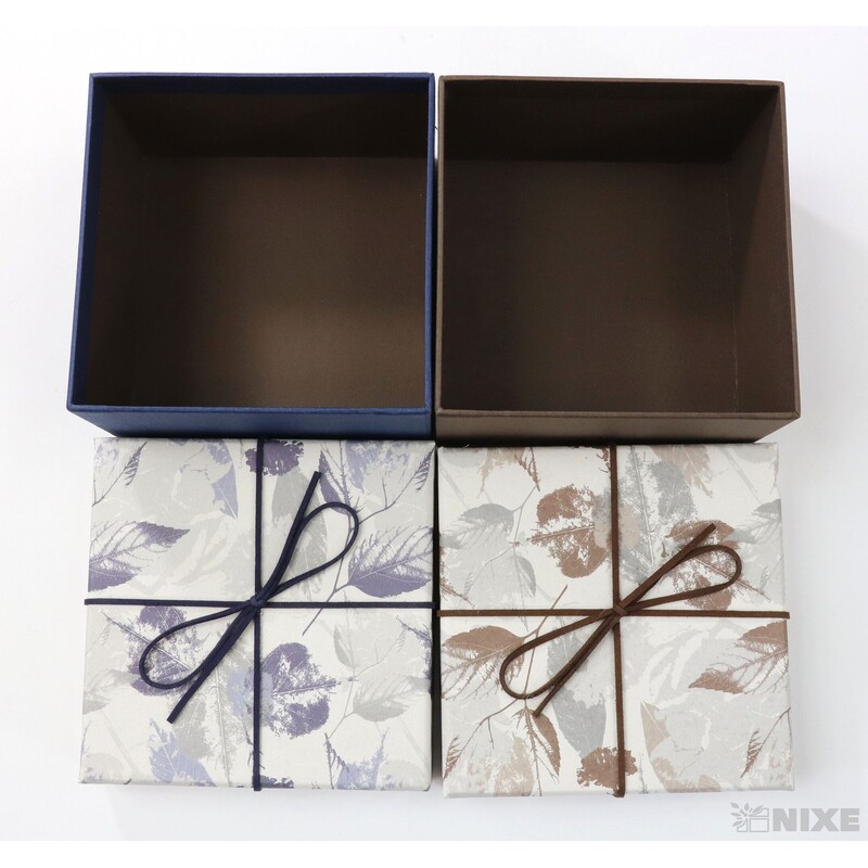 KRABICE 4ks 13x08x13cm*MIX BAREV